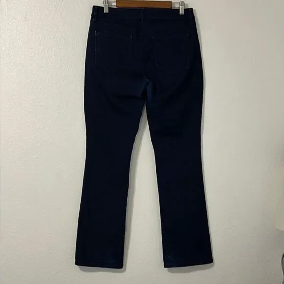 Loft Curvy Sexy Bootcut Denim Jeans Womens 10 Stretchy Casual Dark Wash Mid Rise - Picture 3 of 9